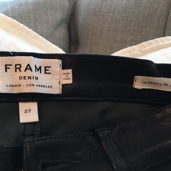 Frame Leather "Le Skinny de Jeanne" Size 27, black - Picture 4 of 4